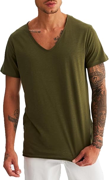 T-Shirt mit V-Ausschnitt