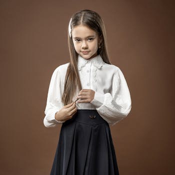 Flussstein Faltenrock