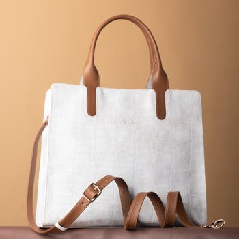 Bergzeit Handtasche Weiss