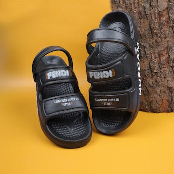 Waldgruen Pantolette Koralle